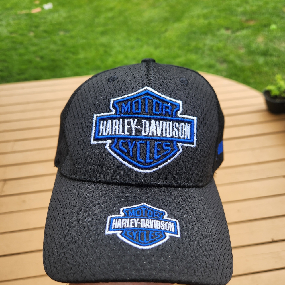 Harley-Davidson Black and Blue Cap